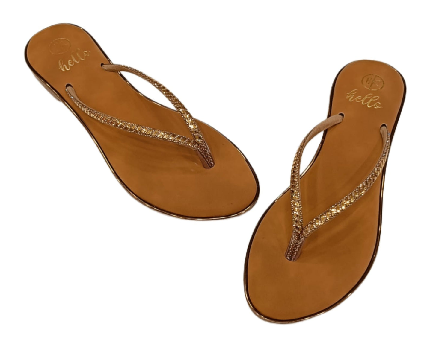 Hello Women’s Stylish Embellished Flip-Flop Sandals (LC-742)