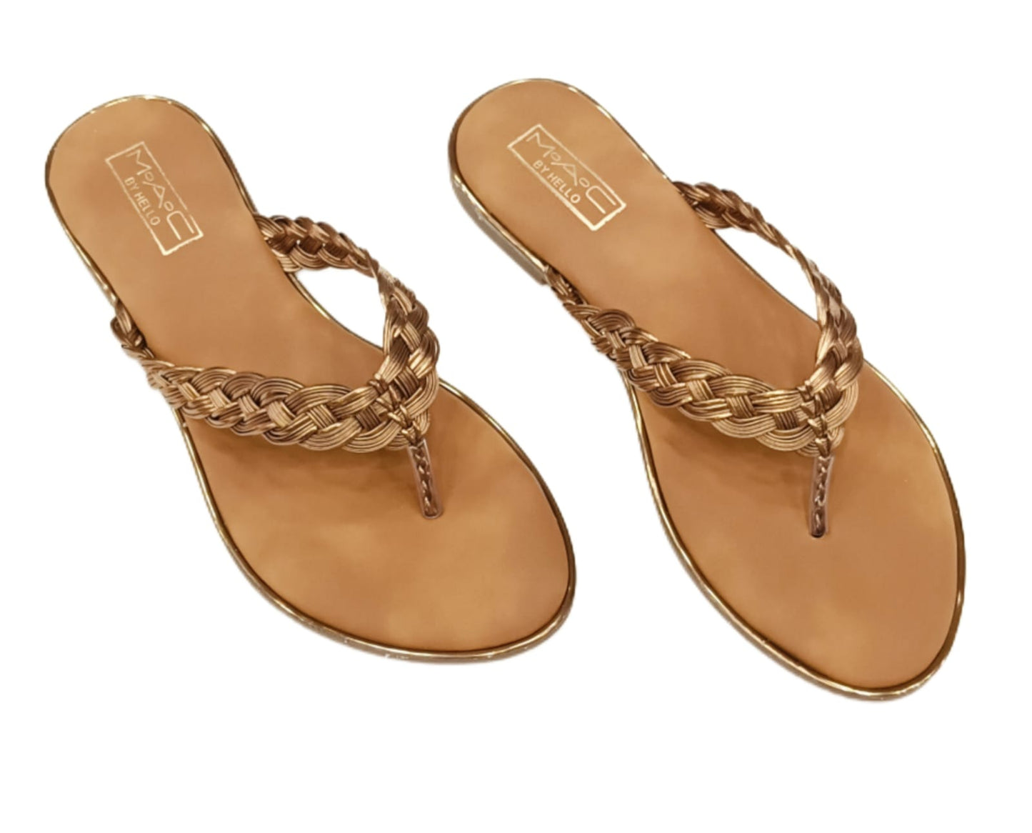 Mac by Hello Women’s Braided Strap Flip-Flop Flats (LC-736)