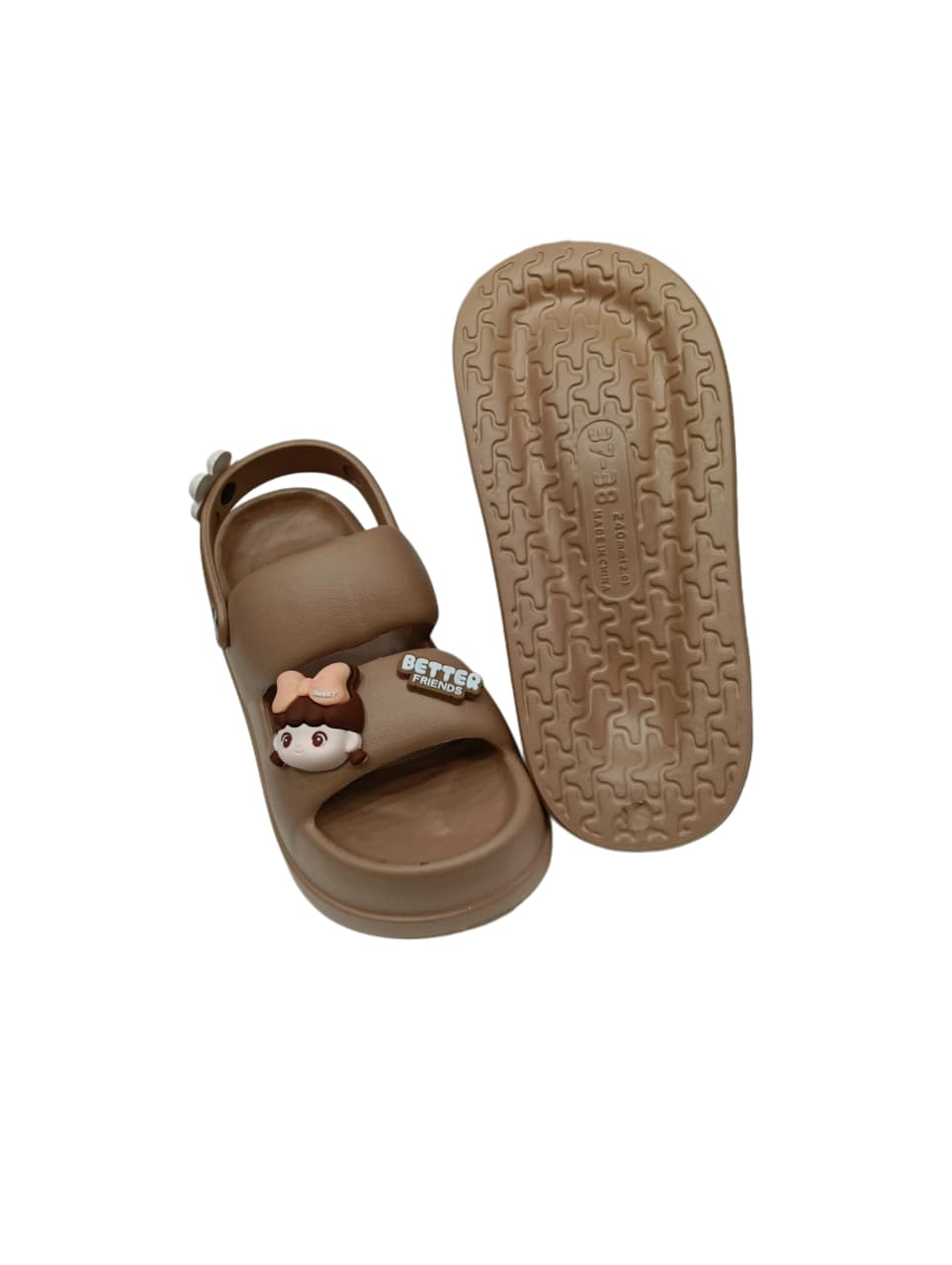 Women’s “Better Friends” Cartoon Sandals – Soft, Lightweight & Comfortable EVA Slip-On Footwear (KKN-3086)