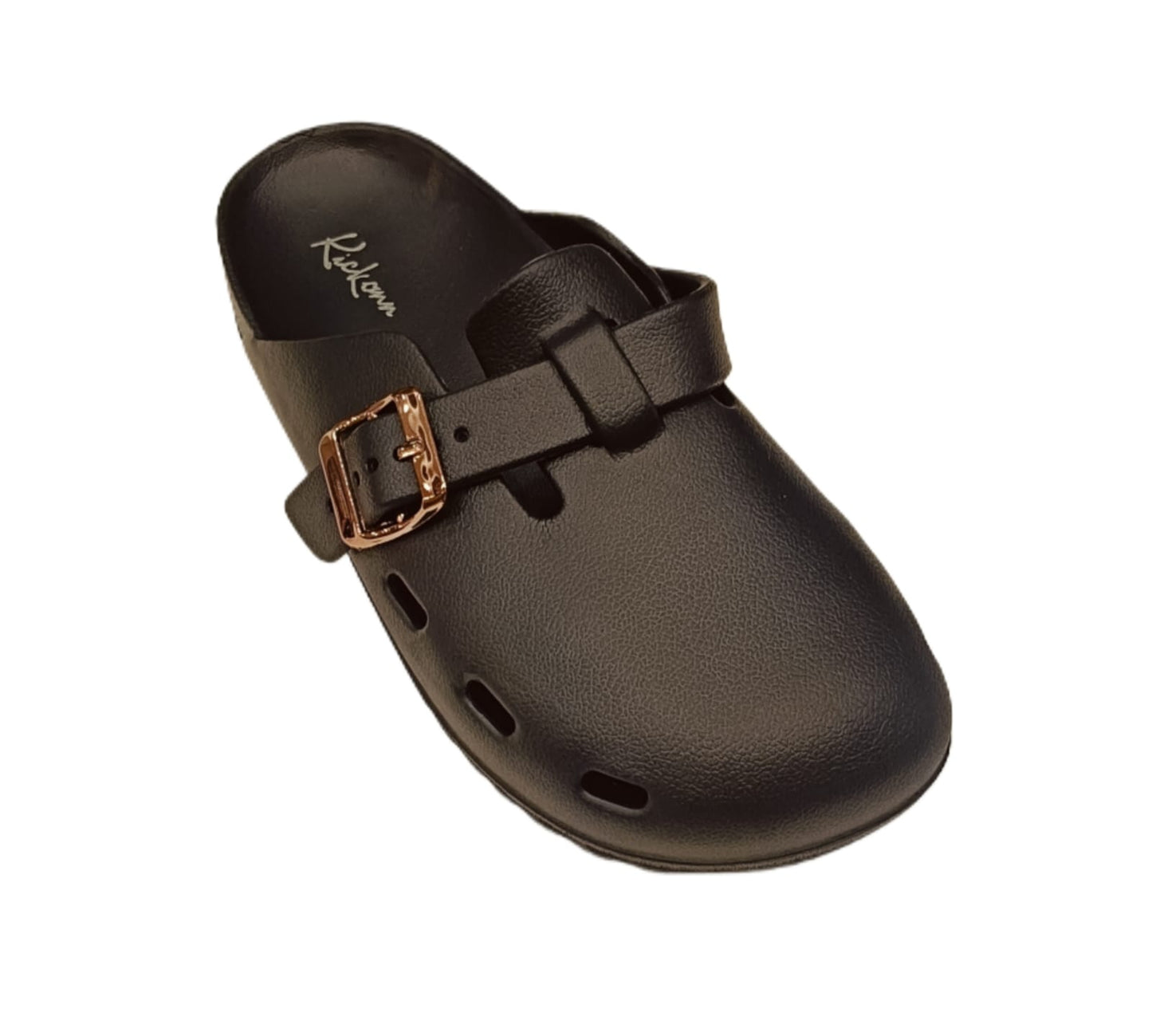 Women’s Buckle Strap Clogs – Stylish Lightweight Casual Footwear (KKN-006)
