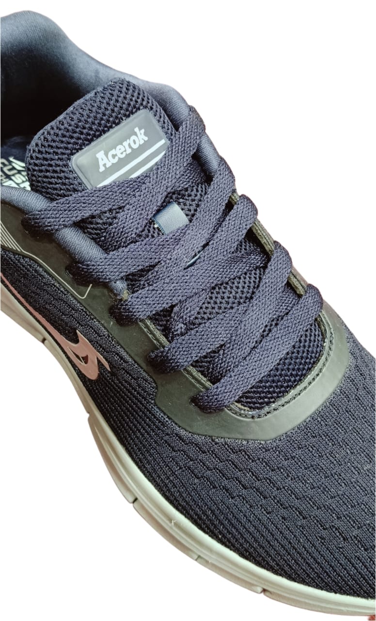 "Acerok Men's Lightweight Breathable Running Shoes - Mesh Sports Sneakers with Cushioned Sole (SHADOW-2)