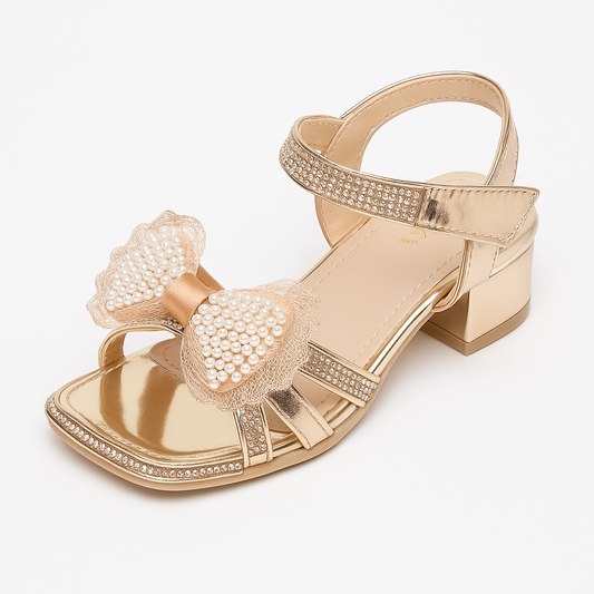 SPARKLE BOW KIDS SANDAL (kc-504)