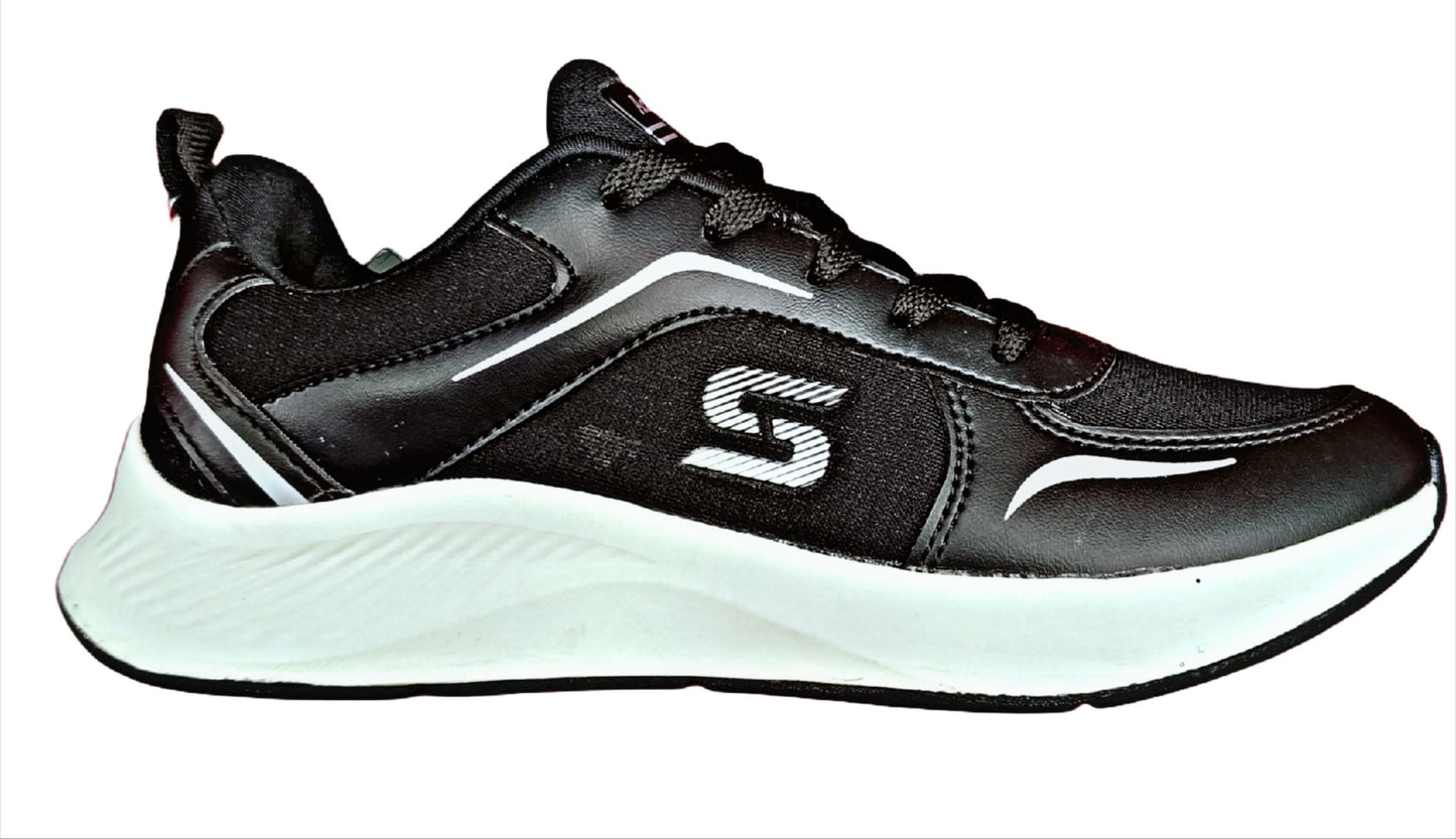 Acerok Men’s Lightweight Black Sports Running Shoes (synergy)