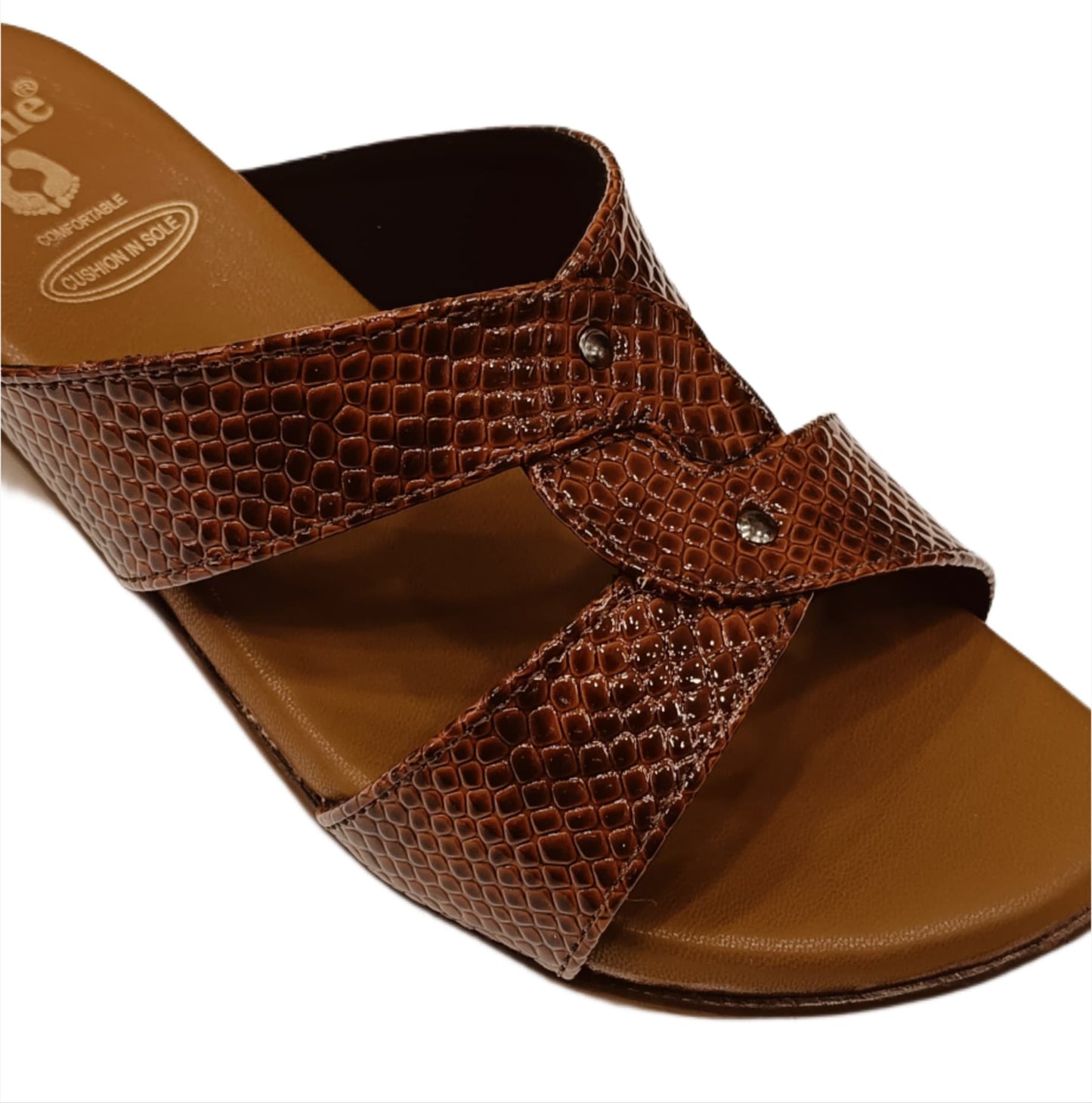 Annie Textured Cross-Strap Wedge (7080)