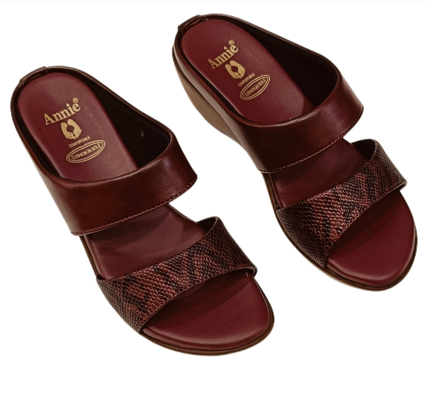 Annie Dual Strap Wedge (7083)