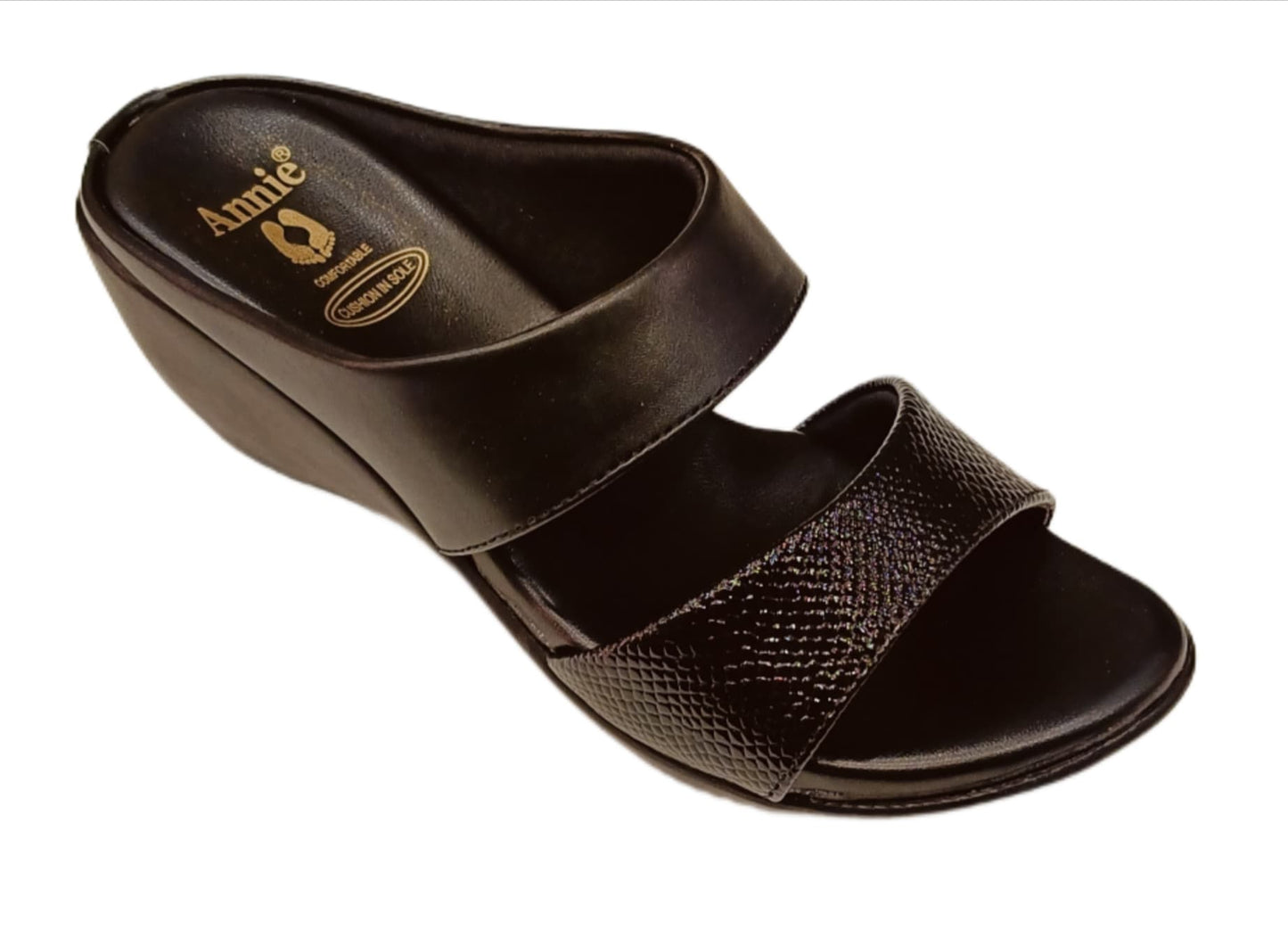 Annie Dual Strap Wedge (7083)