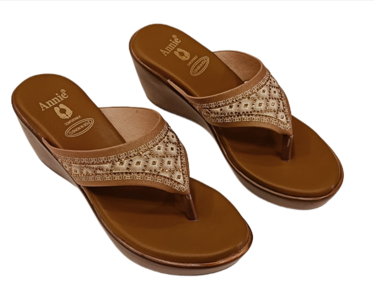 Annie Embroidered Wedge (5988)