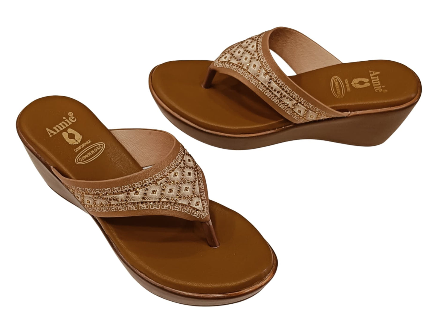 Annie Embroidered Wedge (5988)