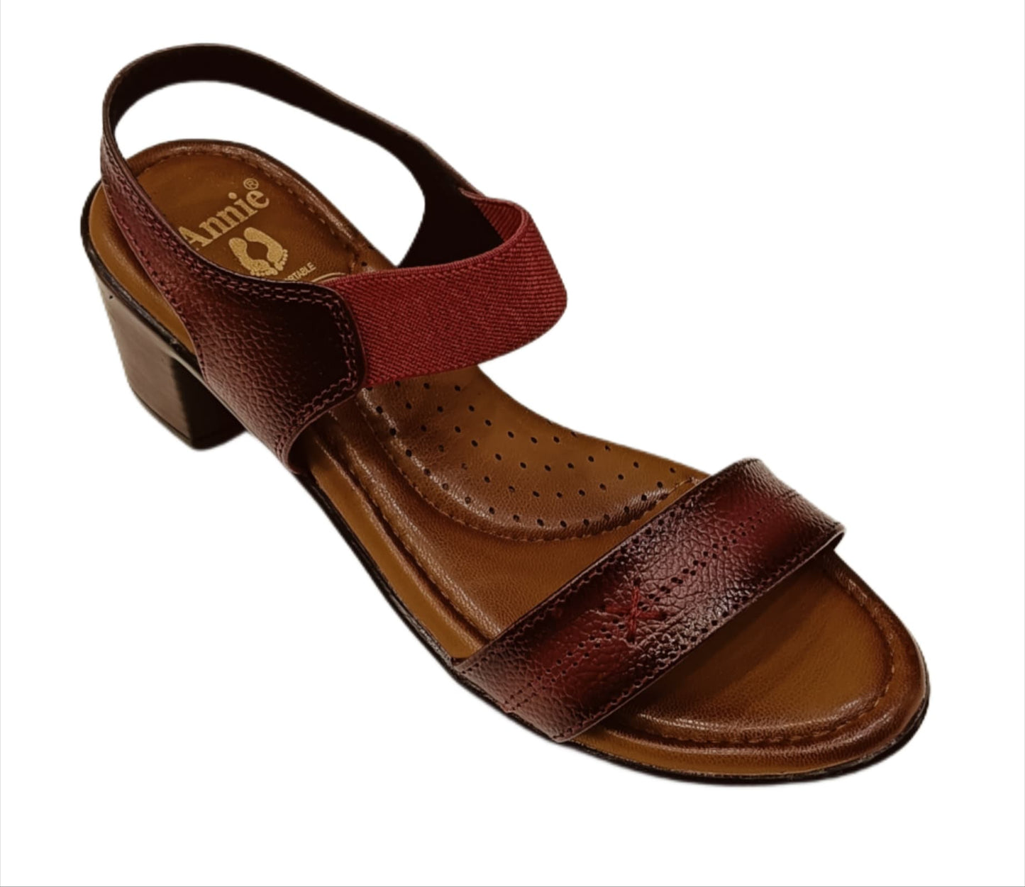 Annie Block Heel Slingback Sandals (8054)