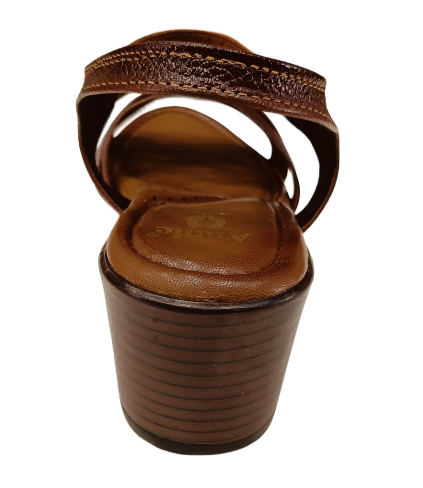 Annie Criss-Cross Strap Block Heel (8055)