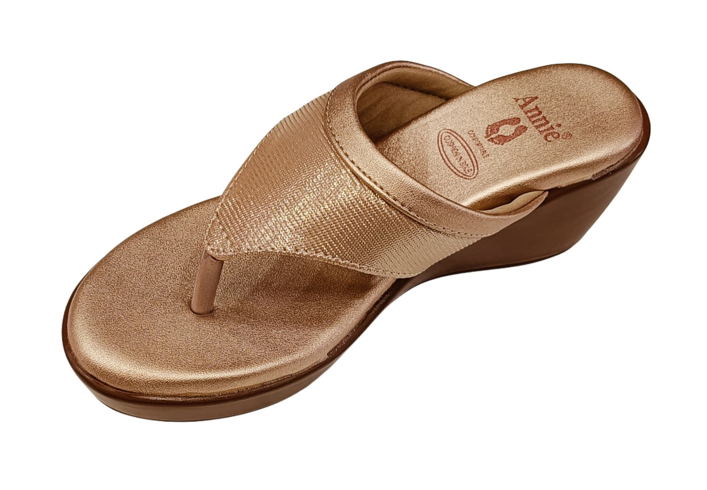 Annie Golden Wedge Toe-Ring heel (5986)