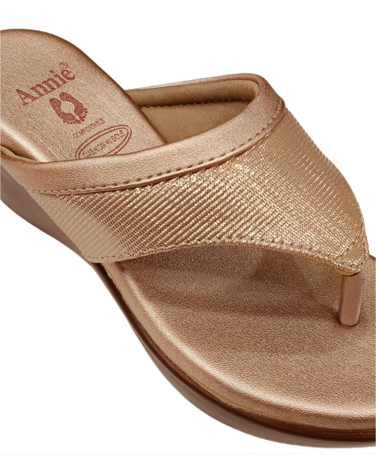 Annie Golden Wedge Toe-Ring heel (5986)