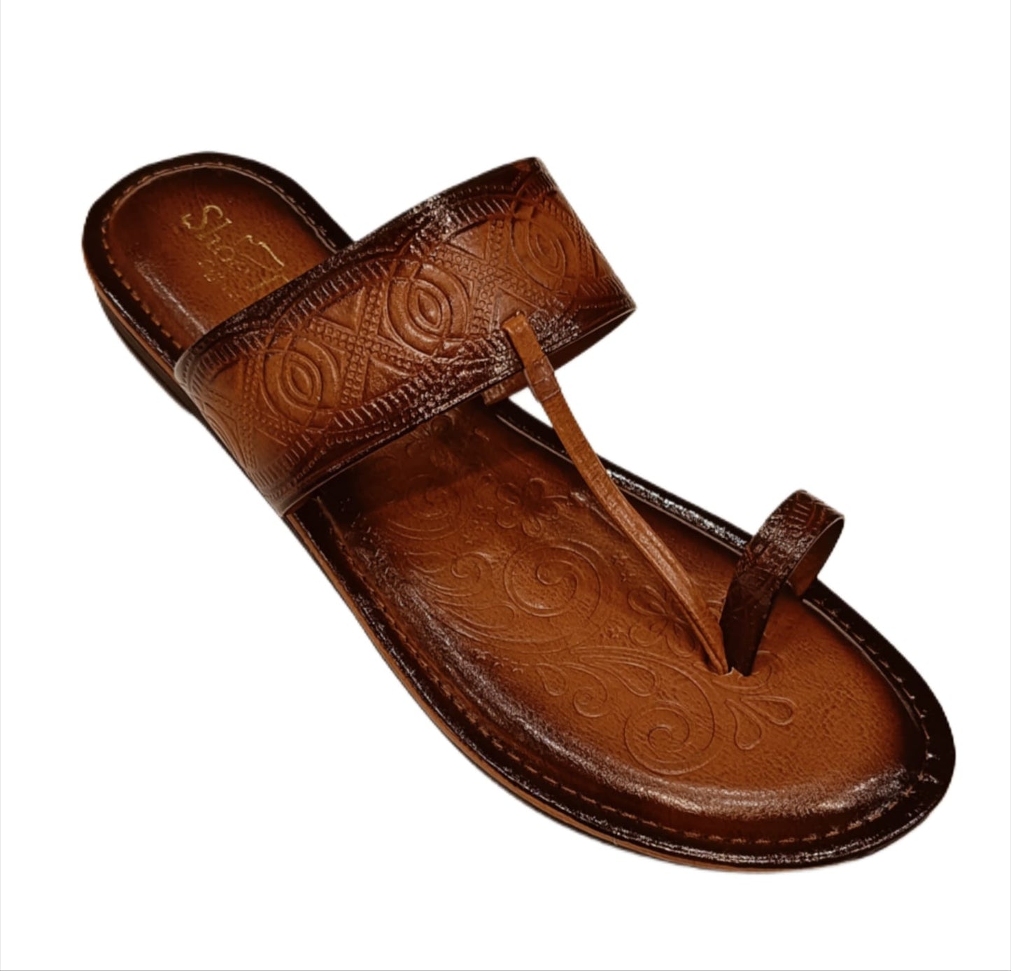 Traditional Kolhapuri Chappal for Women – Handcrafted Ethnic Leather Footwear (LC-2358)