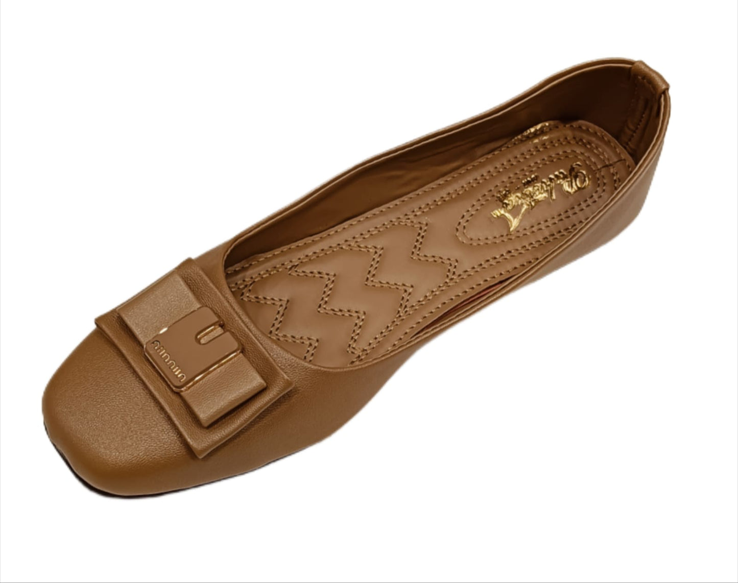 Elegant Bow Detail Square Toe Ballerina Flats for Women (LB-2005)