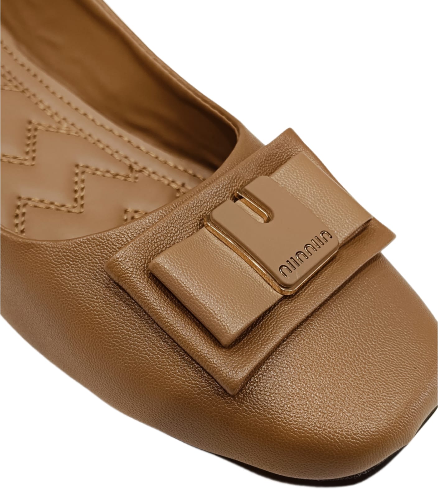Elegant Bow Detail Square Toe Ballerina Flats for Women (LB-2005)