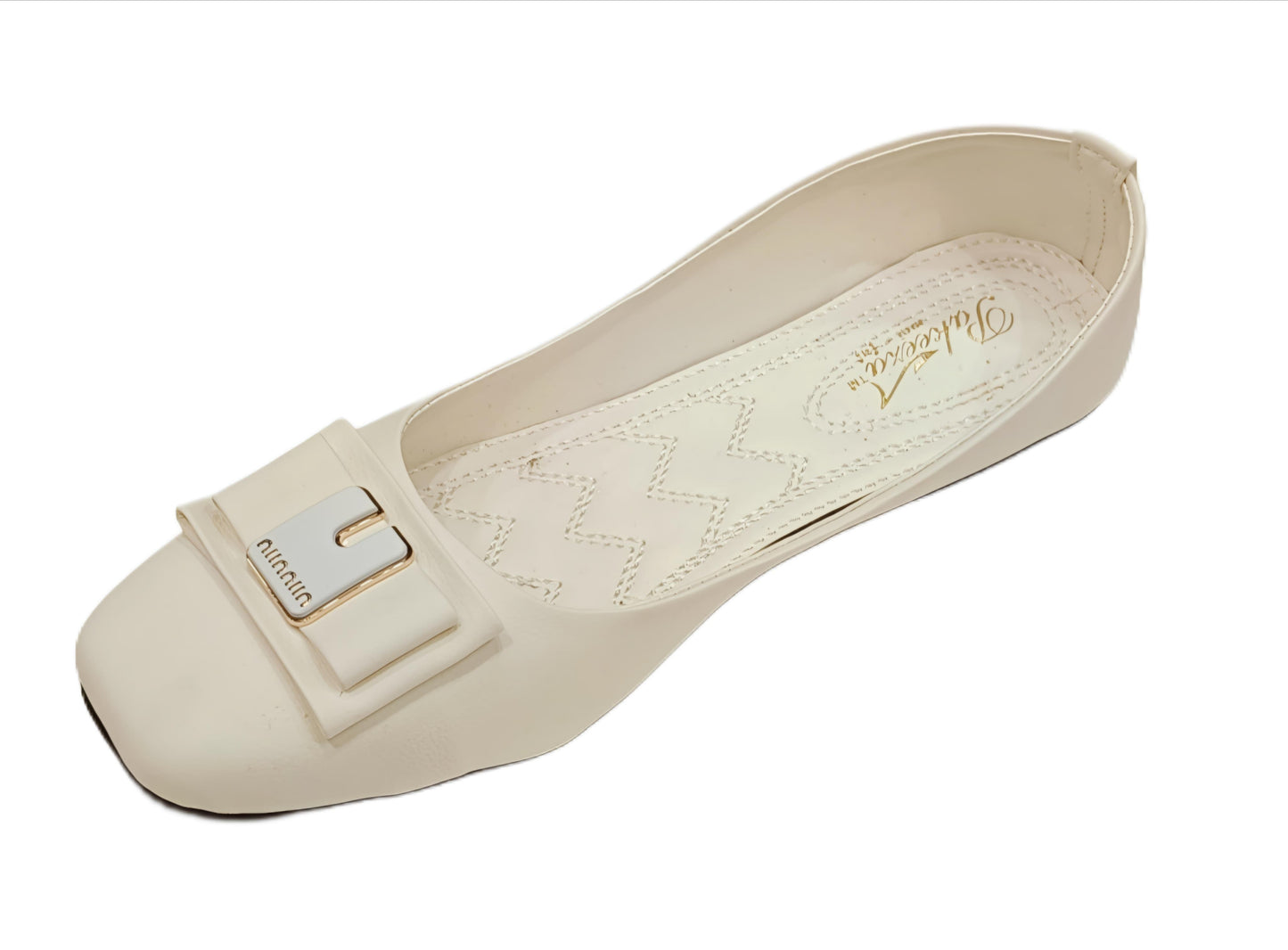 Elegant Bow Detail Square Toe Ballerina Flats for Women (LB-2005)