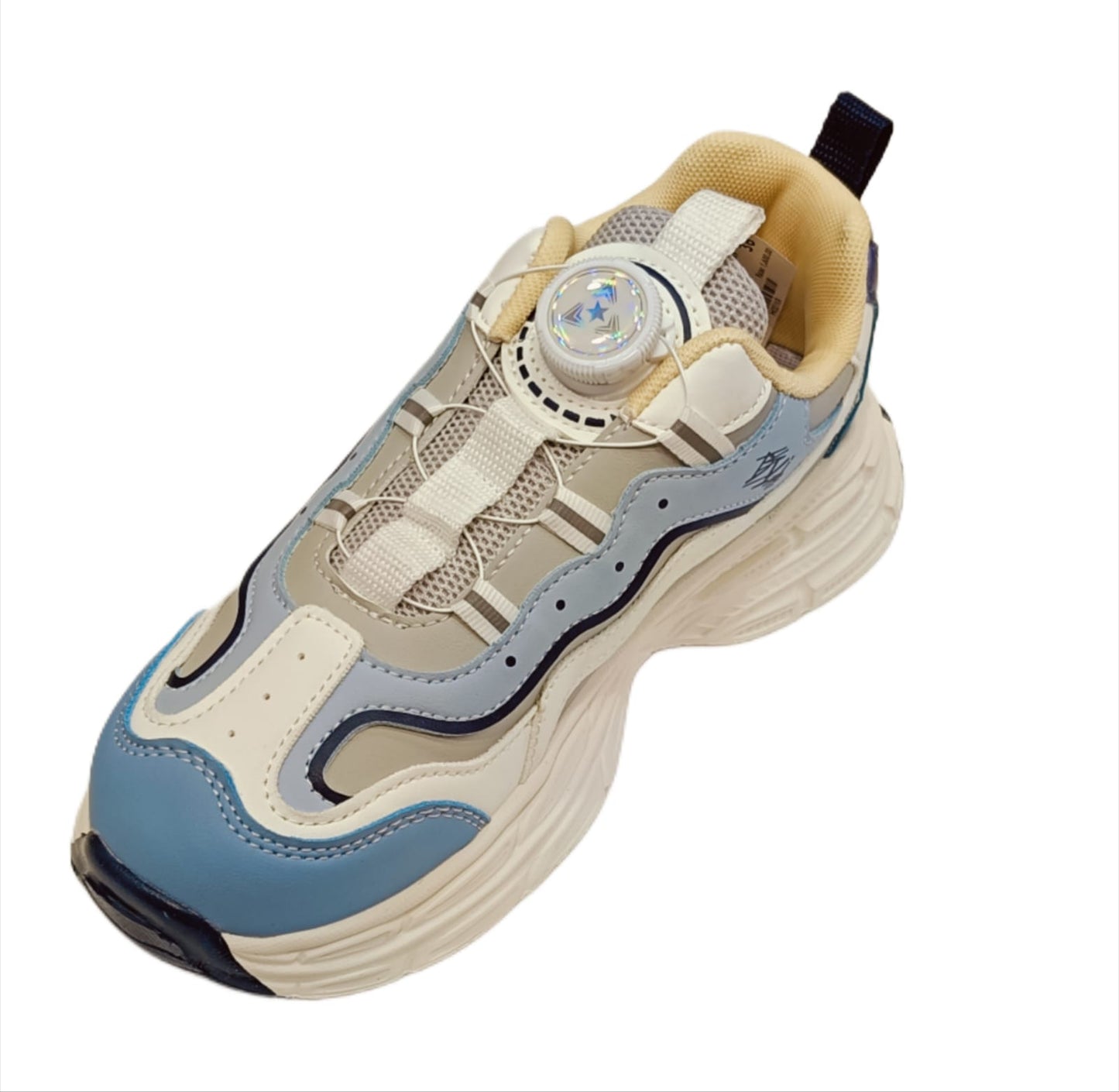 Kids Stylish Wave Pattern Sneakers with Dial Lock (SS-2502)