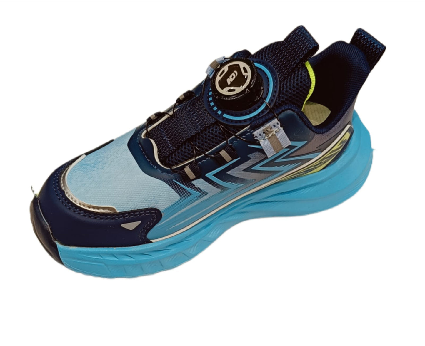 Blue Sports Sneakers with Dial Closure – Lightweight, Breathable &Shock-Absorbent(SS-B330)