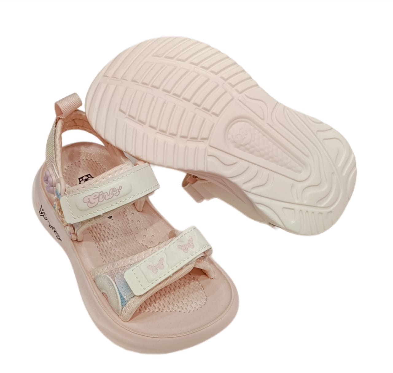 Girls’ Cute Cartoon Design Lightweight Velcro Sandals (KS-3509)