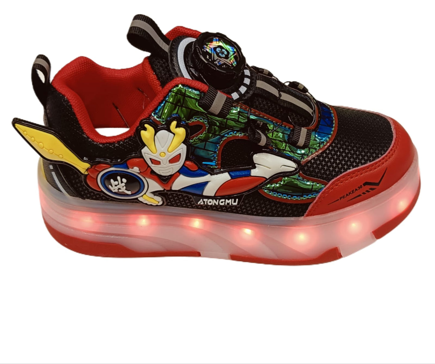 Kids’ LED Light-Up Shoes with Detachable Roller Wheels – 16 Modes of chargeable Skating Sneakers (KS-3754)