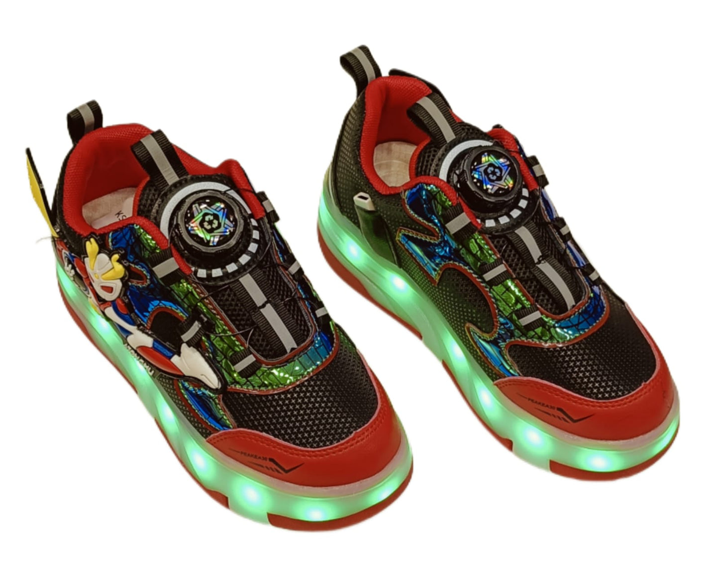 Kids’ LED Light-Up Shoes with Detachable Roller Wheels – 16 Modes of chargeable Skating Sneakers (KS-3754)