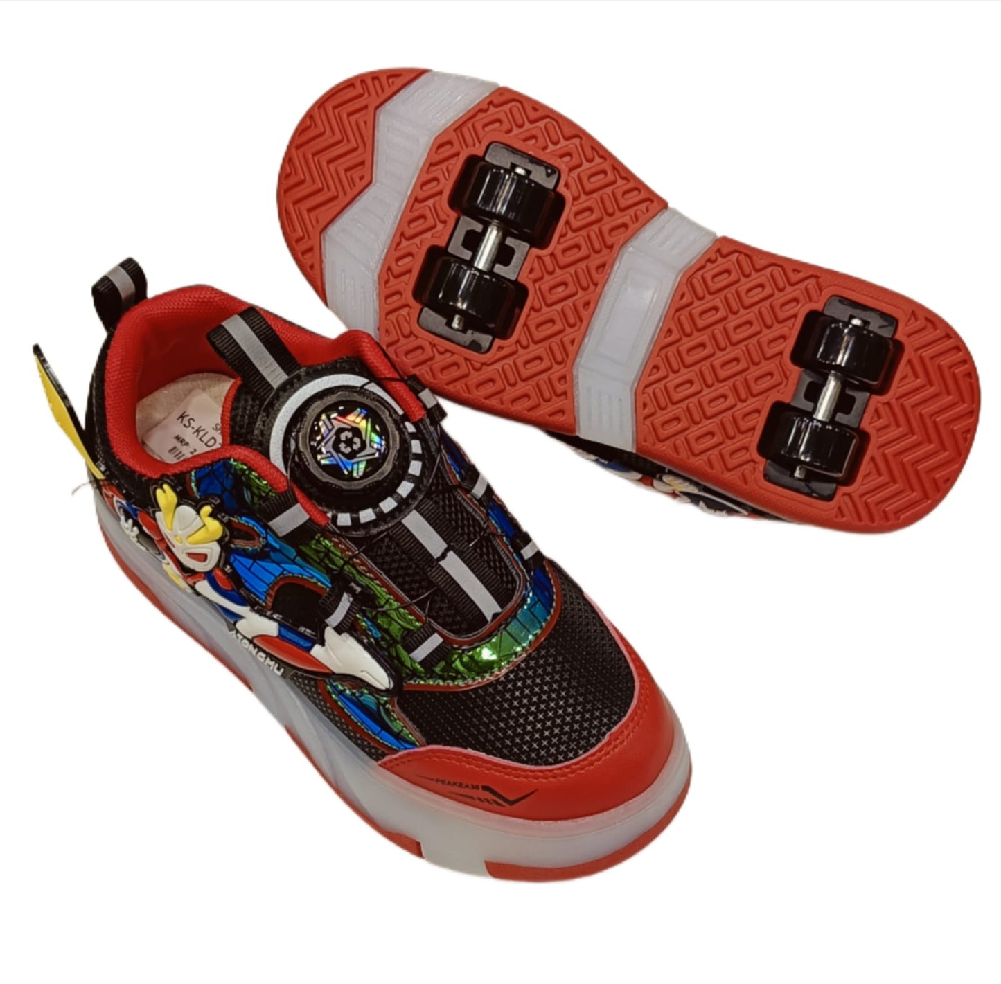 Kids’ LED Light-Up Shoes with Detachable Roller Wheels – 16 Modes of chargeable Skating Sneakers (KS-3754)