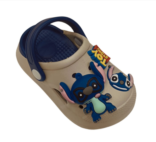 Kids Cartoon Character Clogs – Stitch Theme | Soft & Lightweight (KC-STITCH)