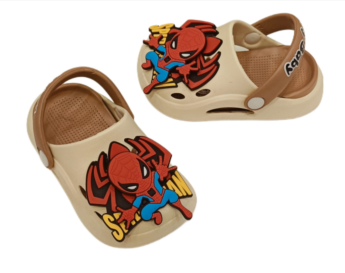 Kids Spider-Man Clogs – 3D Superhero Design | Soft & Lightweight (KC SPIDERMAN)