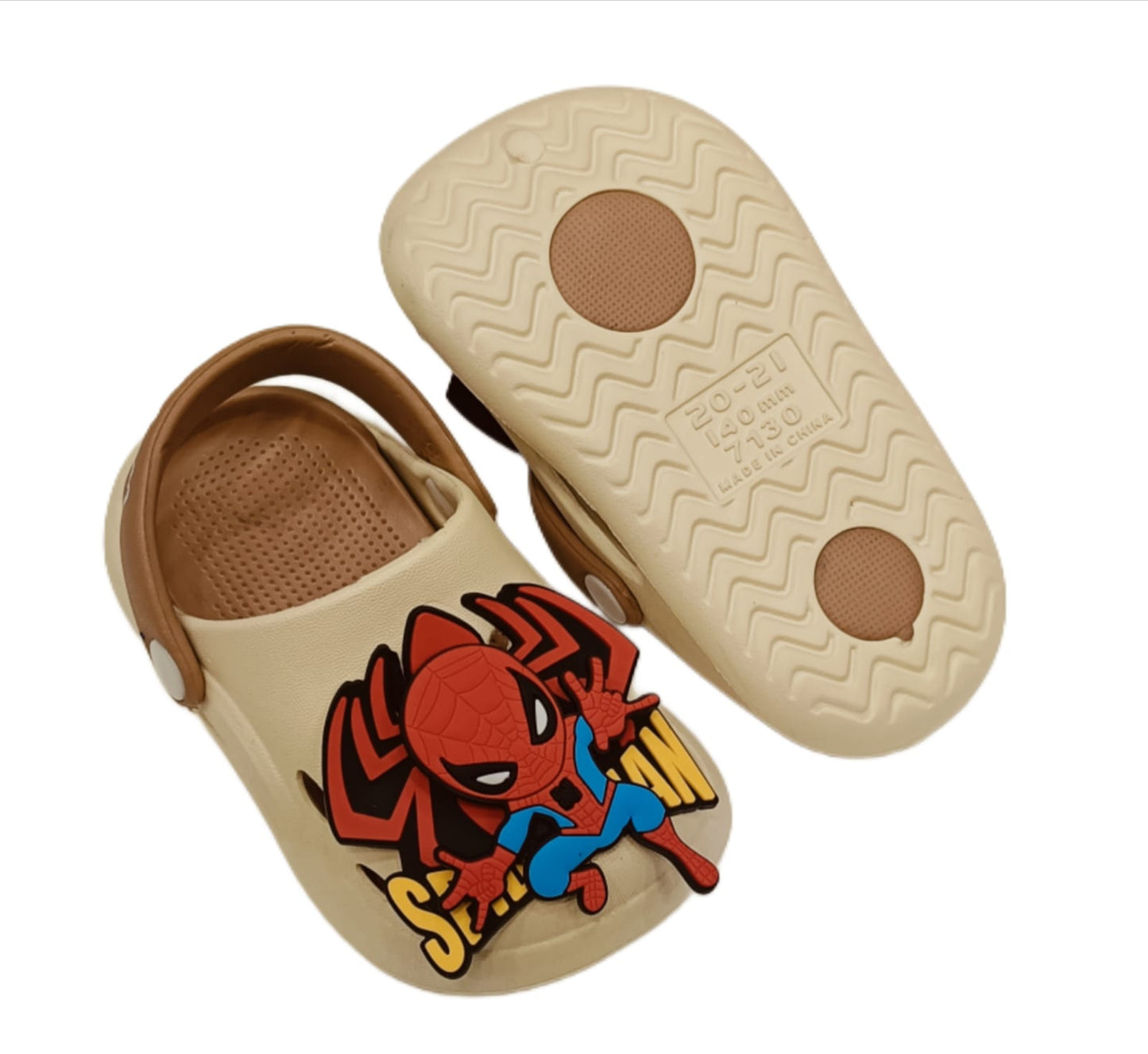 Kids Spider-Man Clogs – 3D Superhero Design | Soft & Lightweight (KC SPIDERMAN)