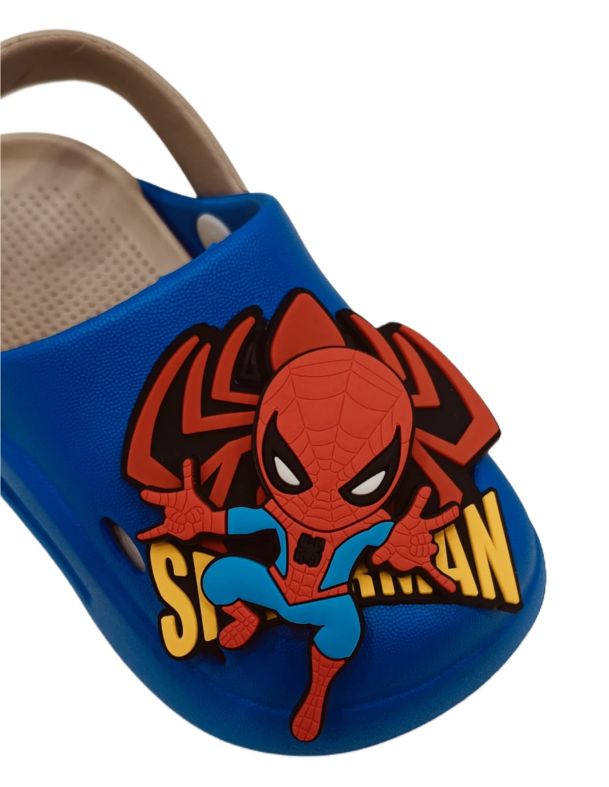 Kids Spider-Man Clogs – 3D Superhero Design | Soft & Lightweight (KC SPIDERMAN)
