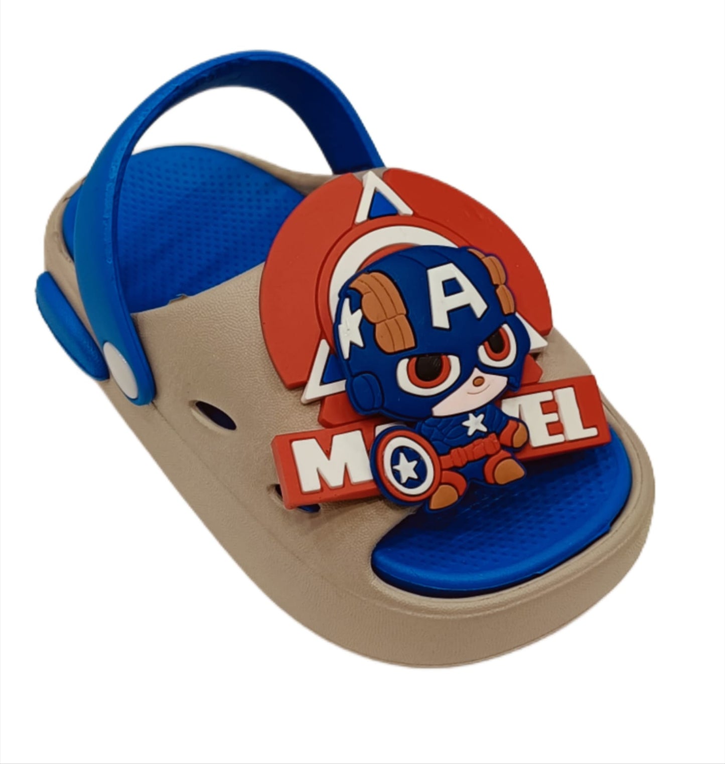 Kids Captain America Cartoon Clogs – Lightweight & Waterproof (KC-MARVEL)