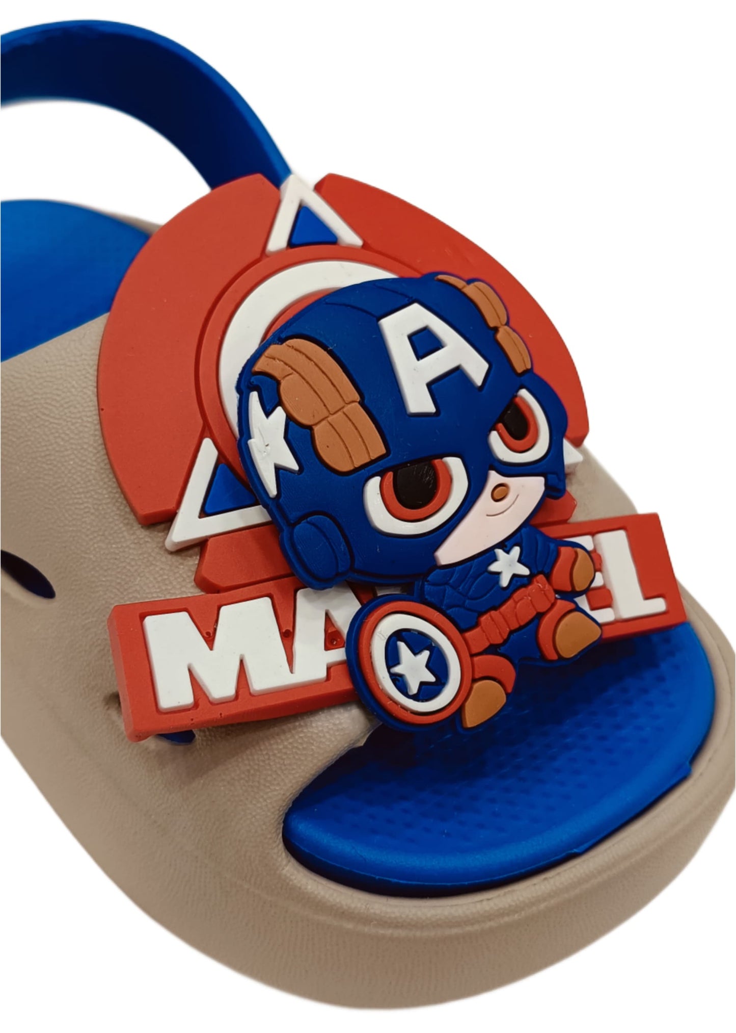 Kids Captain America Cartoon Clogs – Lightweight & Waterproof (KC-MARVEL)