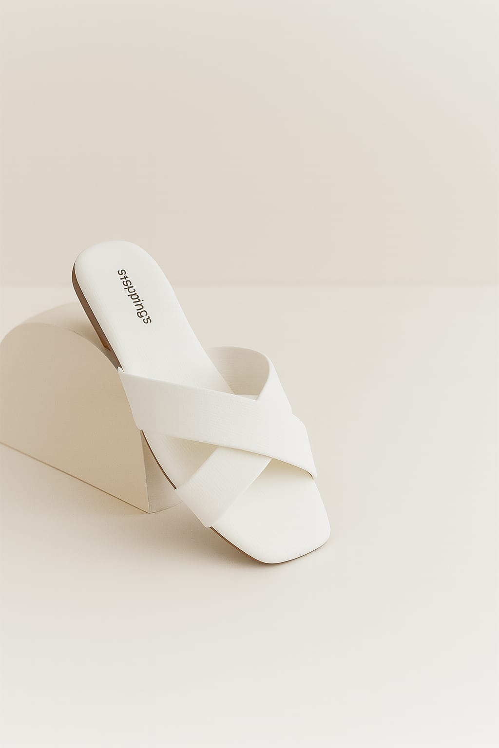 Steppings Women's Criss-Cross Flat Slide Sandals – Minimalist Comfort Footwear (2013)