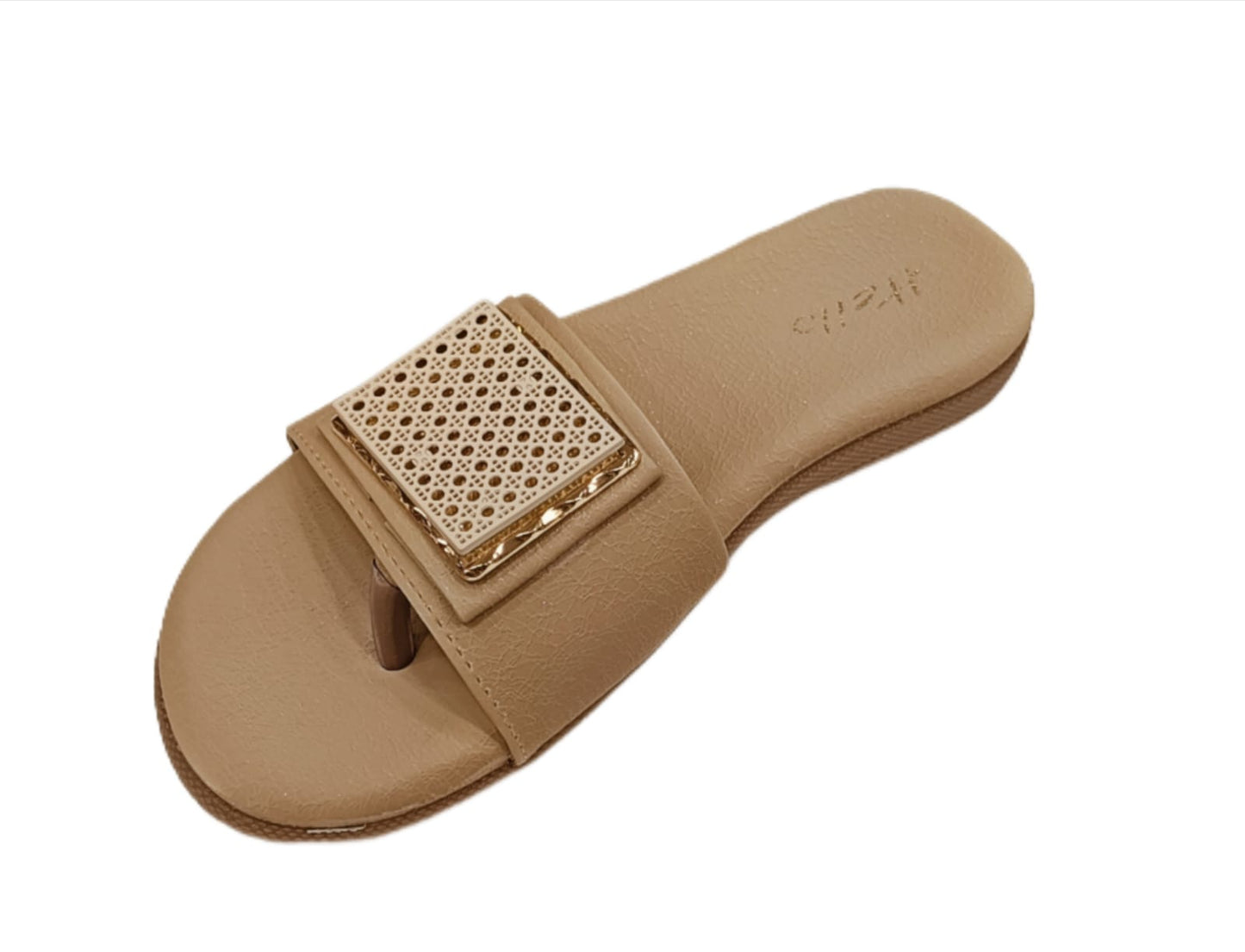 Kids’ Stylish Slip-On Chappal with Square Embellished Strap – Comfortable Daily Wear Sandals (KC-03)