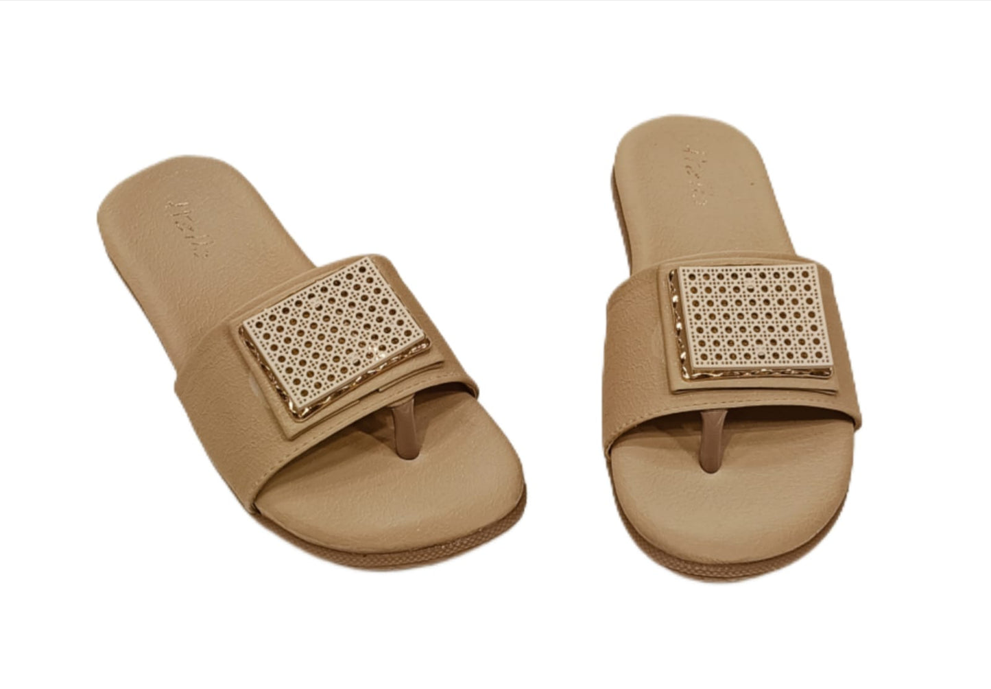Kids’ Stylish Slip-On Chappal with Square Embellished Strap – Comfortable Daily Wear Sandals (KC-03)