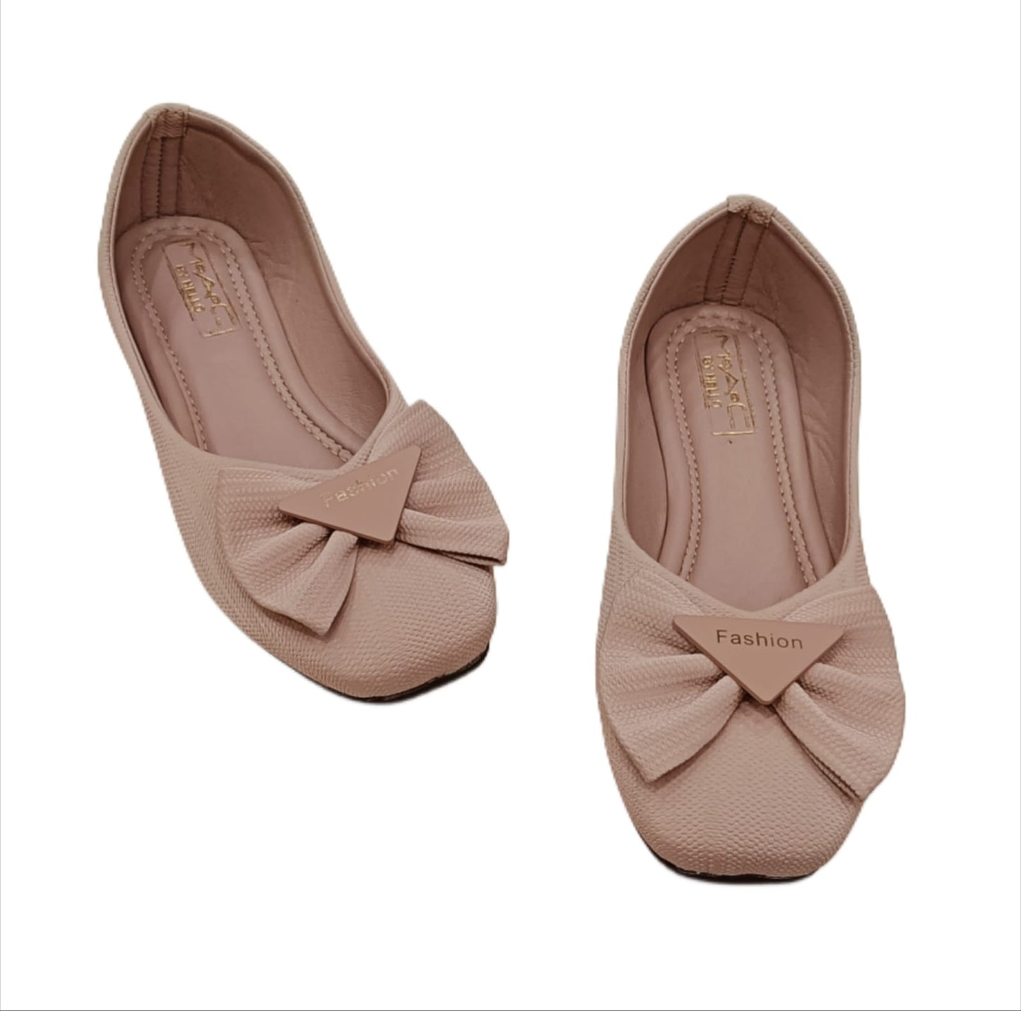 Kids’ Ballerina Shoes with Bow & Fashion Badge(KB-037)