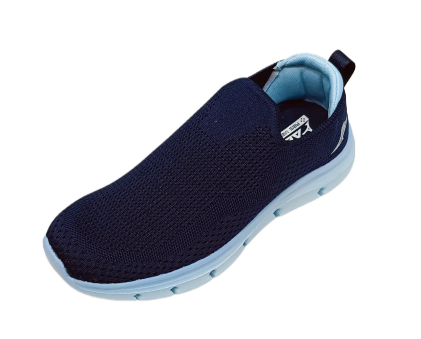 Women’s Navy Blue Mesh Slip-On Sports Shoes with Cushioned Sole (FAUNA)