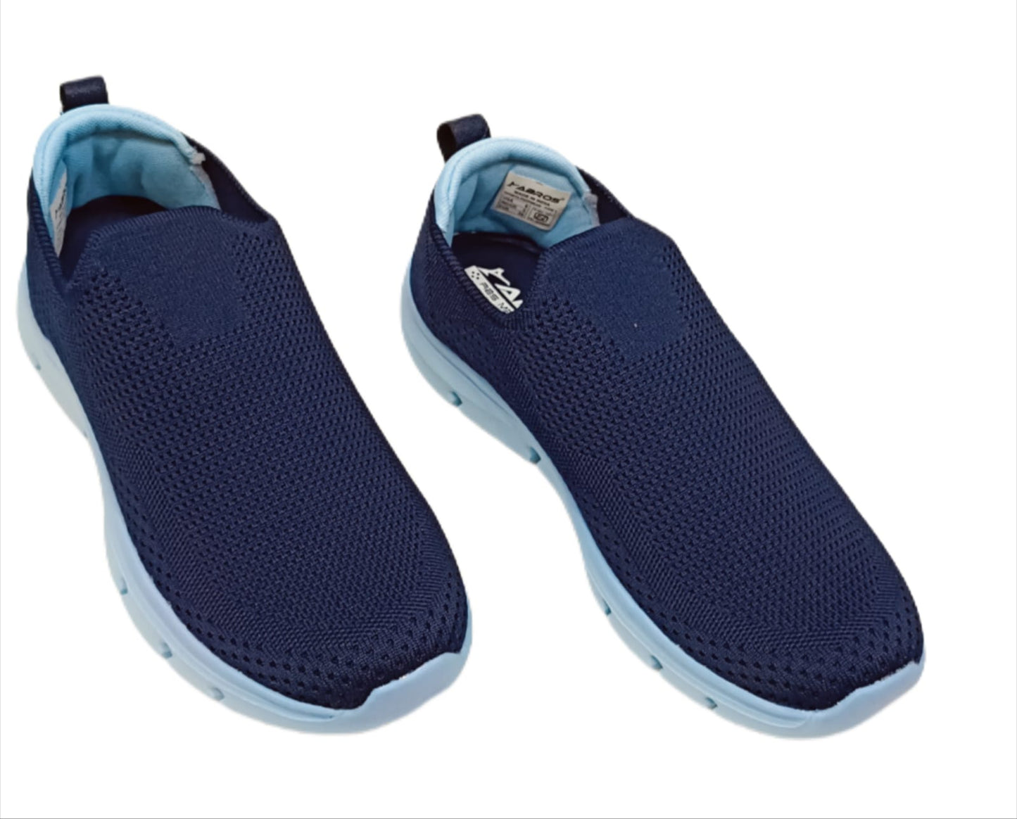 Women’s Navy Blue Mesh Slip-On Sports Shoes with Cushioned Sole (FAUNA)