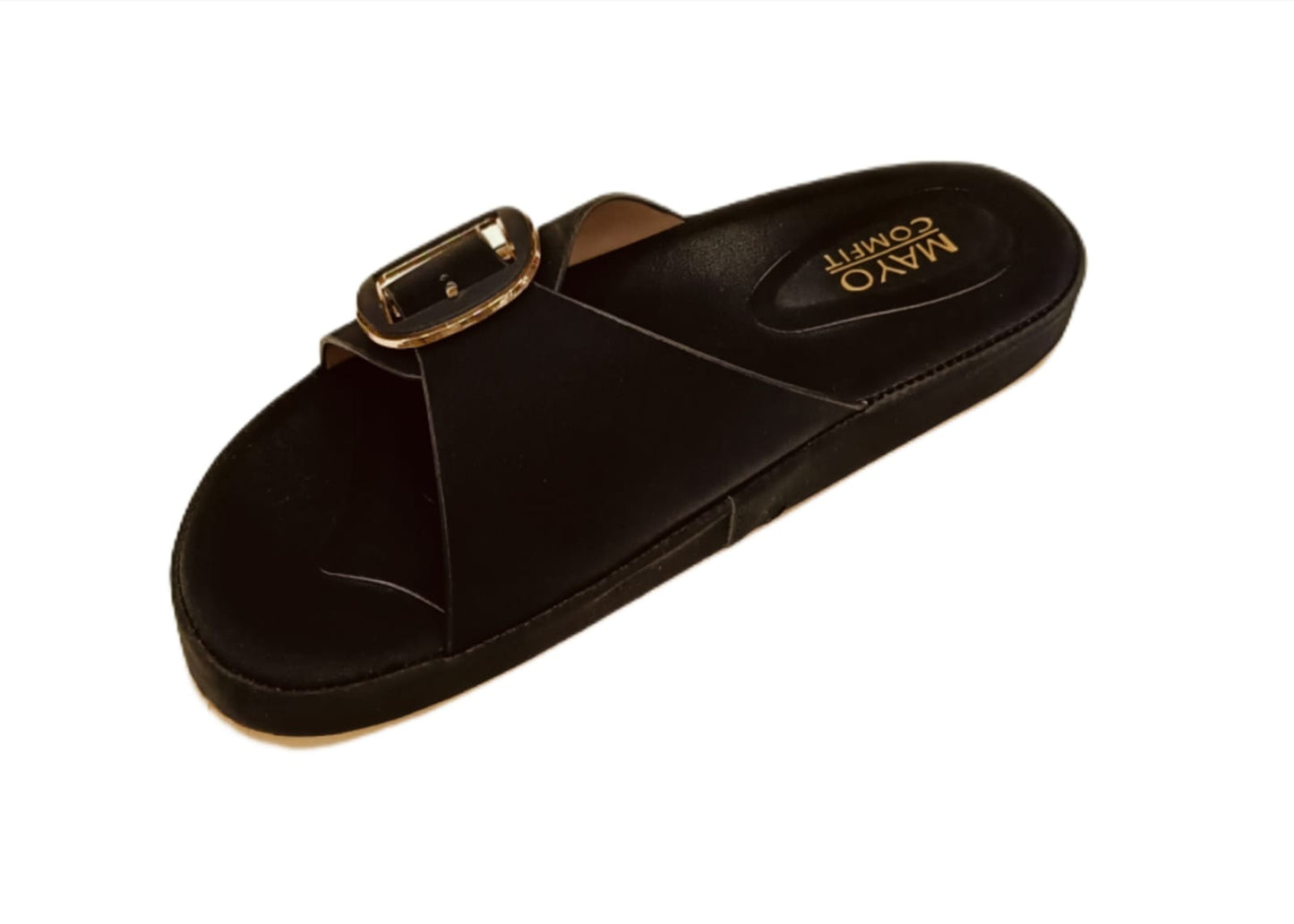 Mayo Comfit Women’s Slip-On Comfort Sandals with Stylish Buckle (LC-33036)