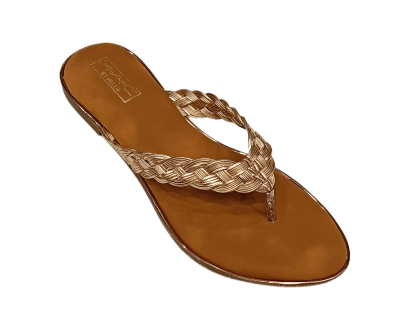 Mac by Hello Women’s Braided Strap Flip-Flop Flats (LC-736)