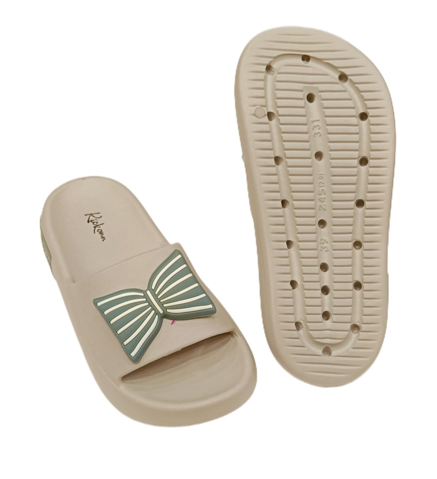 Women’s Casual Bowknot Slip-On Sliders – Comfortable Indoor & Outdoor Sandals (KKN-001)