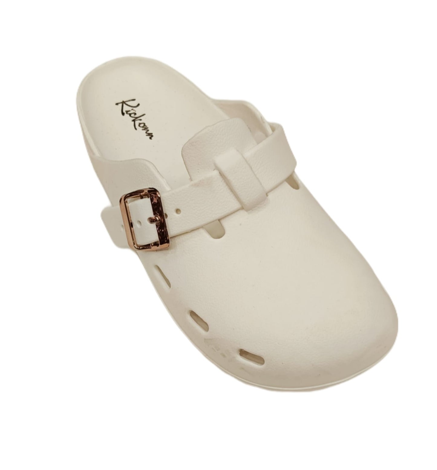 Women’s Buckle Strap Clogs – Stylish Lightweight Casual Footwear (KKN-006)