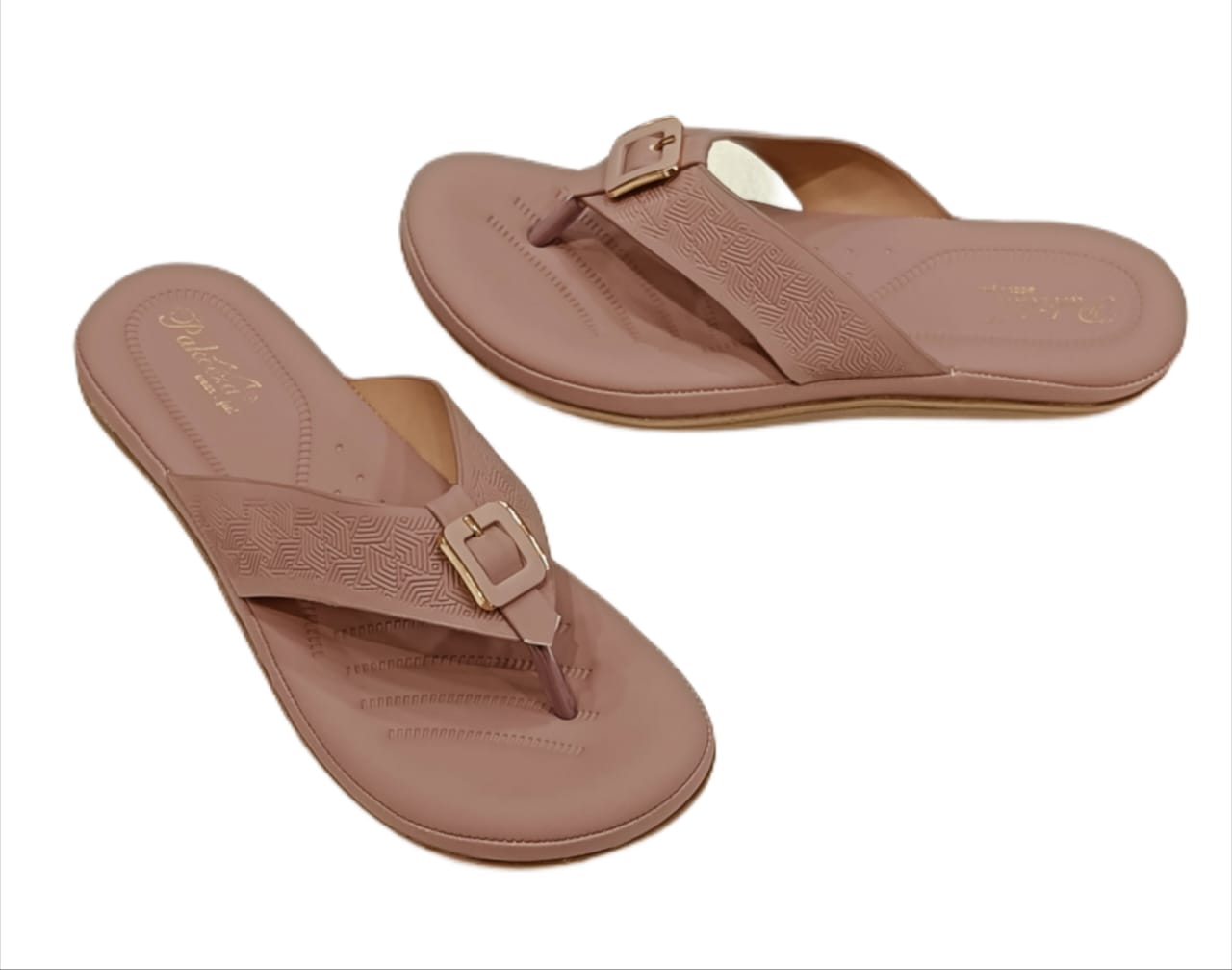 Stylish Buckle Design Comfortable Women’s Slippers (LC-2012)