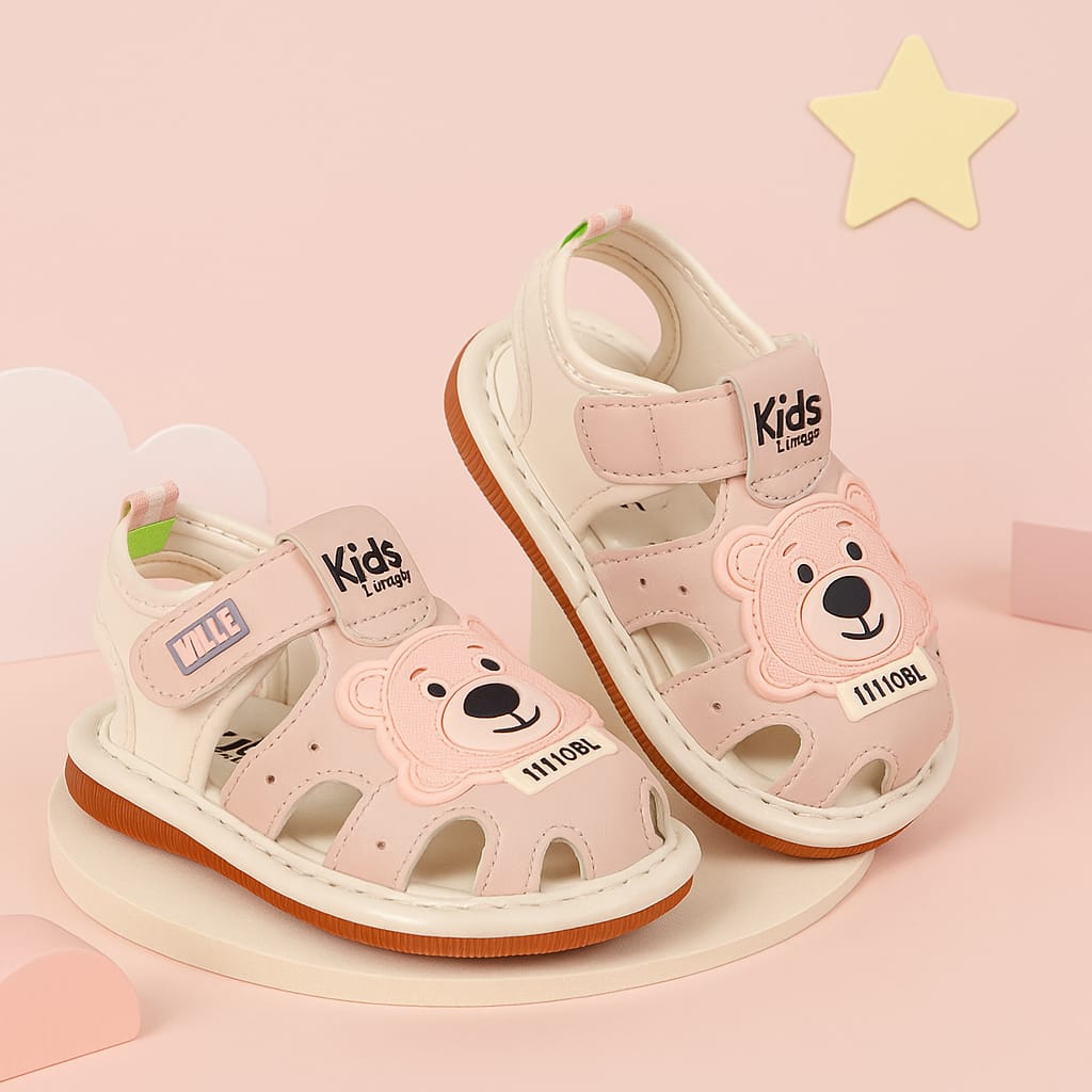 Kids’ Cute Bear Design Soft Comfortable Sandals (KS-ML302)
