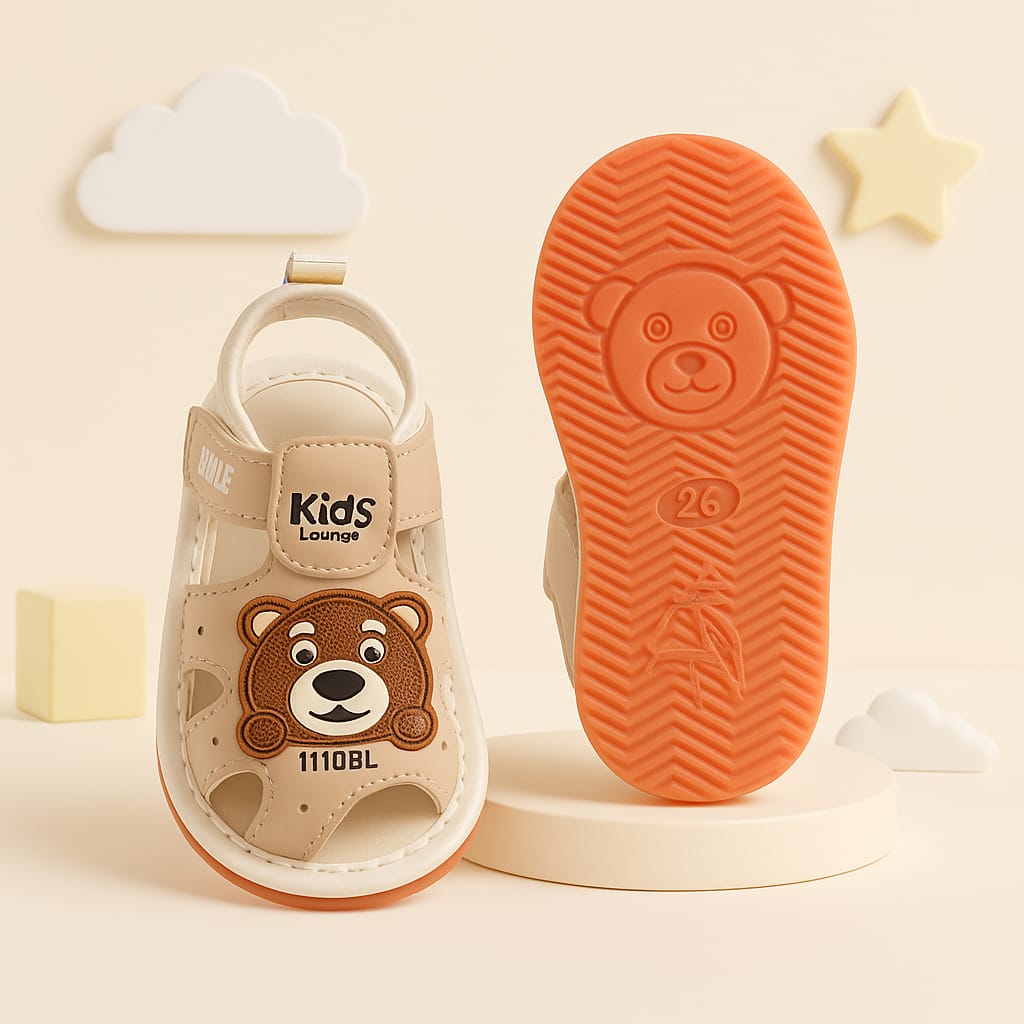 Kids’ Cute Bear Design Soft Comfortable Sandals (KS-ML302)