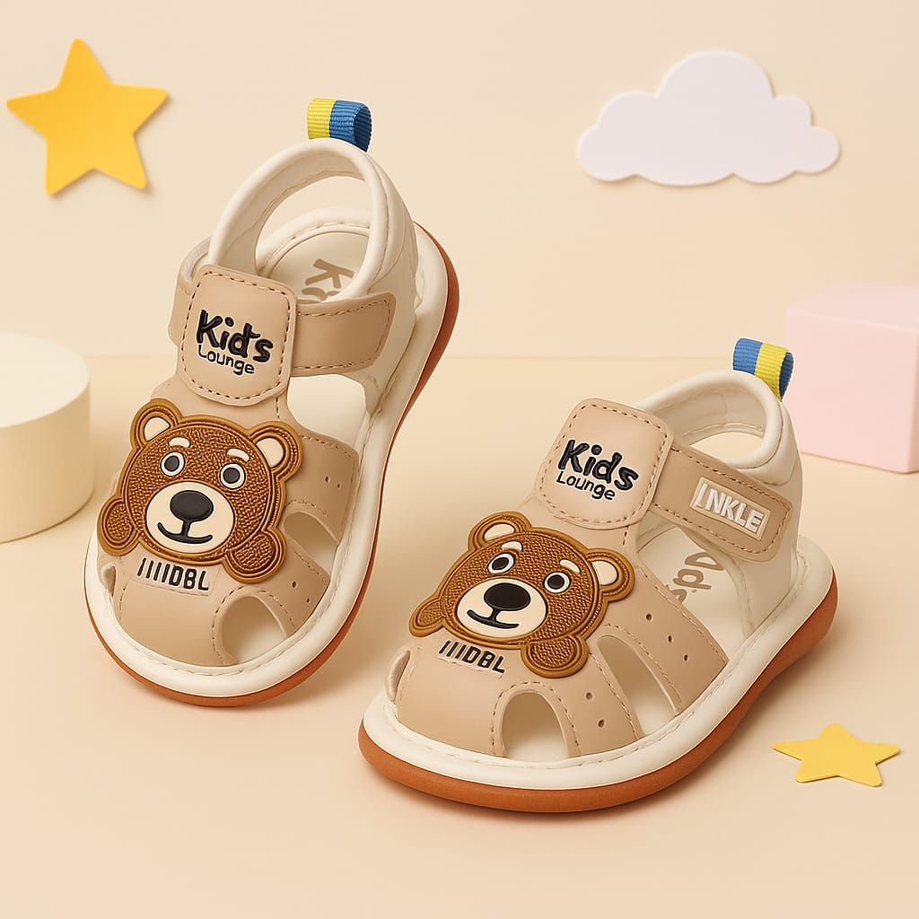 Kids’ Cute Bear Design Soft Comfortable Sandals (KS-ML302)