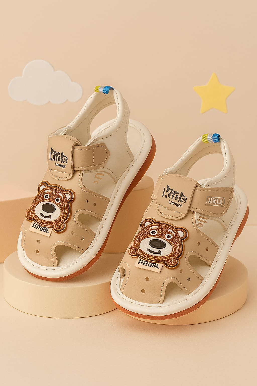 Kids’ Cute Bear Design Soft Comfortable Sandals (KS-ML302)