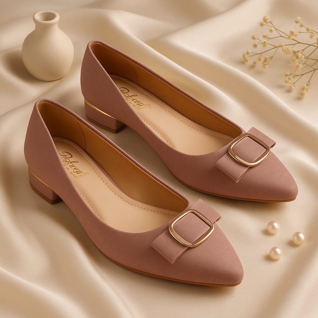 Elegant Buckle Pointed Toe Flats for women - Perfect for office and casual outings & ethinc parties.  (LB-2002)