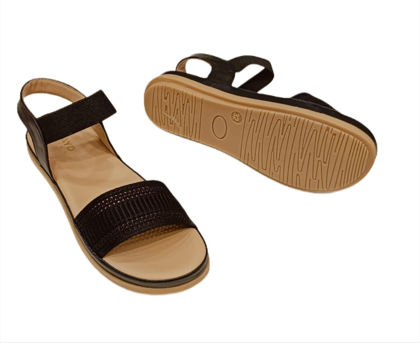 Kids’ Comfortable Casual Sandals with Elastic Strap & Textured Front Band (KC-05)