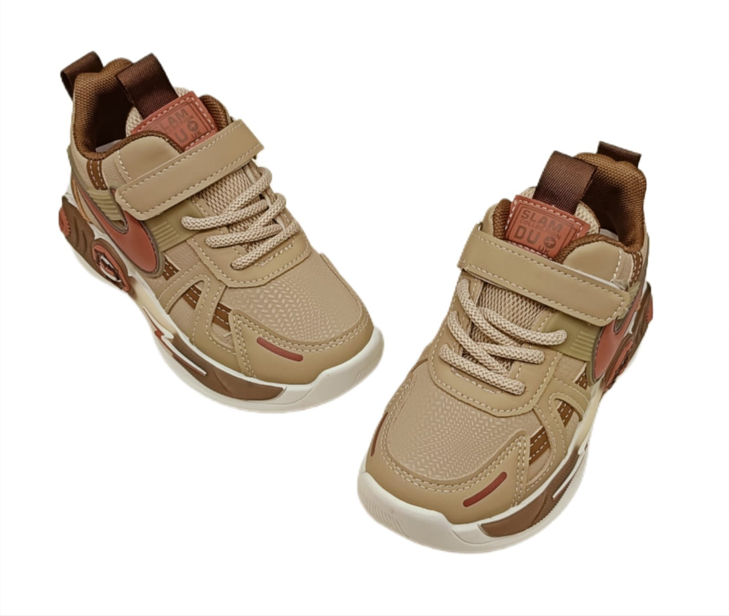 Kids’ Stylish Sports Sneakers with Velcro & Lace-Up Design – Dual Color Variants (SS-C82)